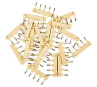Macchina per estensioni dei capelli 6D di seconda generazione Fibbia a forma di C 5 file, 40 pezzi Kit di estensioni per capelli senza tracce di capelli umani Strumento per capelli lisci, oro