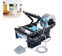 Macchina Per Etichettare Adesivi Per Bottiglie Rotonde,Distributore Elettrico Semi-Automatico Di Etichette,Controllo A Pedale,Etichettatura Ad Alta Precisione,Perfetta Per Piccole Imprese(Standard)