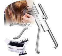 Macchina per extension per capelli 6D a 10 pin migliorata, kit per extension per capelli senza traccia, extension per capelli invisibili senza cuciture, con pinze, facile da usare, più naturale