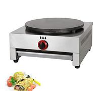 Macchina per Fare Crepe, Crepiera, Gas, Professionale Piastra per Crepes di Alta qualità Maker Machine, Crepes Professionale Diametro 40 cm, con Piastra Antiaderente, per Frittate di Tortilla,Style1