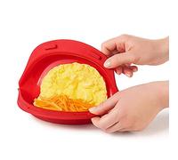 Macchina per fare omelette a microonde | Strumento per tortilla in silicone per fare omelette | Vassoio pieghevole per cuocere rotoli di uova | Rendi la padella per cuocere le uova
