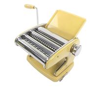 Macchina per fare pasta multifunzione, macchina per pasta manuale con manovella, 6 livelli regolabili, colore verde menta, base con ventosa e 3 lame - acciaio inox sicuro, (ventosa tipo 3