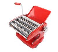 Macchina per fare pasta multifunzione, macchina per pasta manuale con manovella, 6 livelli regolabili, colore verde menta, base con ventosa e 3 lame - acciaio inox sicuro, (ventosa tipo 3