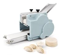 Macchina per fare sfoglie per ravioli, stampo rotondo da 90 mm,60 pezzi/min | Forma involucri di pasta, erogazione automatica di farina, ristoranti e case