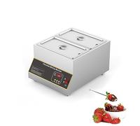 Macchina per fondere il cioccolato con controllo della temperatura, scaldavivande elettrico per sciogliere cioccolato, latte, panna e zuppe, 500 W, temperatura regolabile (0-85 °C/30-185 °F)