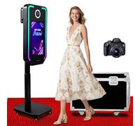 Macchina per Foto DSLR Selfie con Schermo Touch Screen da 21,5 Pollici e Sollevamento Elettrico, per Noleggio in Eventi, Matrimoni e Feste (Black, Photo Booth with Camera)
