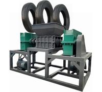 Macchina per frantumazione di pneumatici in gomma - Macchina per la lavorazione di pneumatici per rifiuti pesanti per applicazioni di riciclaggio