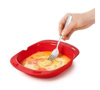 Macchina per frittata a microonde con non strato - cucinare uova compatte per frittata morbida, strumento pieghevole per colazione veloce, stampo integrato per melette, contenitore a microonde