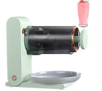 Macchina per frullati, tritaghiaccio ricaricabile e silenzioso, tritaghiaccio elettrico a forma di fiocco di neve, macchina per ghiaccio tritato ricaricabile tramite USB,Green