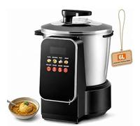 Macchina per Fufu Da 900 W, Preparatore Automatico Da 6 L | Robot Da Cucina Multifunzione in Acciaio Inox Con Timer, Per Fufu, Nshima, Amala, Riso E Zuppe