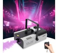 Macchina per fumo, 1500 W, macchina per fumo, RGB+colori misti, mini macchina per nebbia, stabile e portatile, adatto per Halloween, Natale, feste di nozze e spettacoli di palcoscenico