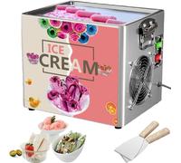 Macchina per Gelato Arrotolato Con Compressore Da 330 W, 2 Spatole, Piastra Refrigerante Da 30x24 Cm, Raffreddamento Rapido a -15 °c in 90 Secondi E Comandi Touch; Modello Da Banco