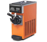 Macchina per Gelato Commerciale,Resa 4-8 Kg/H, Gelatiera Soft Da Banco Monogusto 450 W/750 W, Tramoggia 3,5 L, Cilindro 1,2 L, Con Pulizia Automatica E Pre-Raffreddamento,Orange-450W