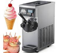 Macchina per gelato da 450 W con pre-raffreddamento, pulizia automatica, display LCD per ristoranti, negozi, snack bar, resa 4-5 kg/h