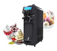 Macchina per gelato, gelatiera professionale, 14-16 l/h (5-8 pezzi/volta), con display touch, funzione di pulizia, regolazione morbida/dura, avviso di carenza, per ristoranti,A