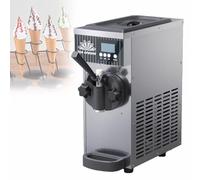 Macchina per gelato, macchina per gelato commerciale da banco, resa 4-5 kg/h, pannello LCD, autopulente, per ristoranti e pasticcerie Gray