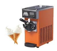 Macchina per gelato soft Alta produttività da 4-5 kg/h Macchina da banco Con pannello LCD Distributore di dessert surgelati monogusto Per feste in cucina(Orange)