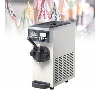 Macchina per gelato soft, resa 4-5 kg/h, pannello LCD, autopulente, per ristoranti e pasticcerie. Macchina per gelato soft da banco. White