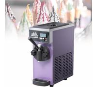 Macchina per gelato soft, resa 4-5 kg/h, pannello LCD, autopulente, per ristoranti e pasticcerie. Macchina per gelato soft da banco. Purple