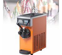 Macchina per gelato soft, resa 4-5 kg/h, pannello LCD, autopulente, per ristoranti e pasticcerie. Macchina per gelato soft da banco. Orange