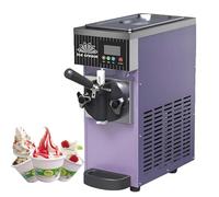 Macchina per gelato Soft Serve, creatore da banco da 450 W con display a LED, compressore di uscita 4kg/h per ristoranti, caffè, creme