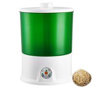 Macchina per Germogli di Fagioli, Macchina per Germogli Automatica a 2/3 Strati con Spruzzatura Rotativa a 360 °, Controllo della Temperatura PTC, Piantagione Visuali White 2 Layers 2 Pressure Plates