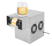 Macchina per ghiaccio a fiocchi di neve, 750 W, 120 kg/giorno, 8 velocità, 2 contenitori in acciaio inox da 5 l, per bingsu, crushed Ice, gelato e shaved Ice | Macchina conica elettrica con