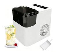 Macchina per Ghiaccio a Pepite Portatile da Banco con Finestra Trasparente, Serbatoio da 1,4L, Veloce 6-8 Min