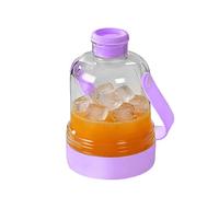 Macchina per ghiaccio congelatore - Produttore di batterie refrigeranti - con cannuccia e manico per casa, cucina, picnic, campeggio, frigorifero, bevande, caffè, vino, latte, tè, whisky, pic-nic, C