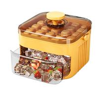 Macchina Per Ghiaccio Da 50 Cubetti Con Coperchio A Pressione Facile, 15x9,5cm, Macchina Per Il Ghiaccio Facile Da Pressare, Portatile, Doppio Strato, Con Cestello A Spinta E Trazione & Maniglia