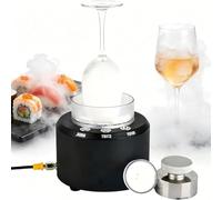 Macchina per ghiaccio secco 2 in 1 e refrigeratore rapido per bicchieri, produzione di ghiaccio in 10 secondi