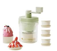 Macchina per Ghiaccio Tritato per Uso Domestico | Tritaghiaccio per e Granita con Bicchieri - Affettaghiaccio - per Cucina Bar Festa Bambini Principianti Bevande Cocktail Dolci