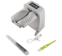 Macchina per gnocchi elettrica, pressa automatica per gnocchi con spazzola a cucchiaio Strumento per formare involucro di gnocchi in ABS per la domestica (Grigio)