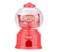 Macchina per gomme da masticare in plastica, macchina per caramelle per bambini portatile Distributore di gomma da masticare rossa Novità Divertimento per la festa di compleanno(Rosso)