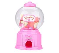 Macchina per gomme da masticare in plastica, macchina per caramelle per bambini portatile Distributore di gomma da masticare rossa Novità Divertimento per la festa di compleanno(Rosa)