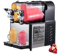 Macchina per Granita 2x3L Granitore Sorbettiera Elettrico Commerciale per Granita Bevande Vino Crema Caffè (3L x 2)
