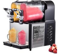 Macchina per Granita 2x3L Granitore Sorbettiera Elettrico Commerciale per Granita Bevande Vino Crema Caffè+(Size:3L x 2)