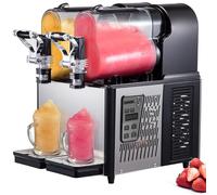 Macchina per Granita 3Lx2 Granitore Sorbettiera Elettrico Commerciale per Granita Bevande Vino Crema Caffè
