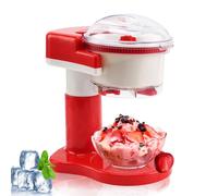 Macchina per granita e ghiaccio tritato, macchina elettrica da banco per preparare ghiaccio tritato fatto in casa, coni di neve, granite, cocktail, lame in acciaio inossidabile, Ice Crusher