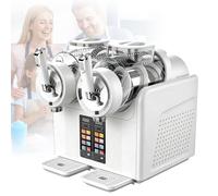 Macchina per Granita per Uso Domestico, Granitore per Granite Slushie Maker 2L×2 Serbatoi, 7 Programmi Preimpostati Adatto per Preparare Gelati, Frullati, Milkshake per Ristoranti, Bar E Feste White