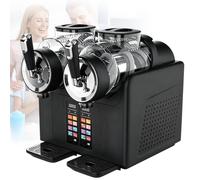 Macchina per Granita per Uso Domestico, Granitore per Granite Slushie Maker 2L×2 Serbatoi, 7 Programmi Preimpostati Adatto per Preparare Gelati, Frullati, Milkshake per Ristoranti, Bar E Feste Black
