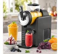 Macchina per Granite 1,8L Macchina per Gelato Soft per Uso Domestico 5 Programmi Preimpostati QuickChill AutoPulizia Senza Ghiaccio per Bevande Ghiacciate per margarita,frappé,milkshake Black