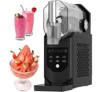 Macchina Per Granite Gelati 240w-Non Necessita Ghiaccio,Visualizzazione Temperatura In Tempo Reale,Autopulizia,5 Programmi Preimpostati,Touch,Per Frappé,Smoothie Milkshake,Black