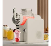 Macchina Per Granite Gelati-Non Necessita Di Ghiaccio,Visualizzazione Della Temperatura In Tempo Reale,Autopulizia,5 Programmi Preimpostati,Touch,Per Frappé,Smoothie Milkshake,White