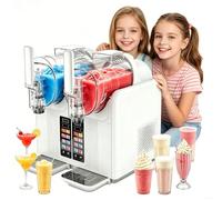 Macchina per granite per la casa, macchina per margarita con doppio serbatoio, capacità 2 l, 7 programmi preimpostati e pulizia automatica, macchina per granite per cocktail e bevande surgelate