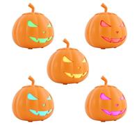 Macchina per Halloween, con testa di zucca a LED, capacità del serbatoio 1 l, telecomando senza fili, macchina per fumare da 800 Watt, 3 in 1, con decorazione di zucca, 12 colori effetto luce