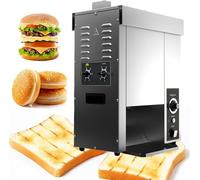 Macchina Per Hamburger Commerciale Completamente Automatica, Tostapane A Nastro Trasportatore Da 2000 W, Macchina Per La Cottura Verticale Di Hamburger Elettrica Da 50 A 300 °C, Spessore Regolabile