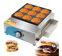 Macchina per hamburger elettrica commerciale per uova, macchina per hamburger per uova, macchina per hamburger in lamiera zincata 9 / 18Kong con controllo della temperatura, riscaldamento rapido 9