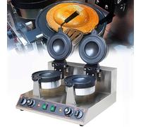 Macchina per Hamburger per Waffle, Macchina per Hamburger per Hamburger per Gelato Elettrica, Pressa per Panini Elettrica Antiaderente da 1300 W, Temperatura Regolabile da 50 A 300 ℃ Riscaldamento su