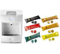 Macchina per il caffè GUZZINI BIANCA Hausbrandt NUOVA GARANZIA ITALIA 2 ANNI + 60 Capsule kit assaggio Super performante - professionale per casa e/o uffici e attività commerciali Bofrost BIANCO